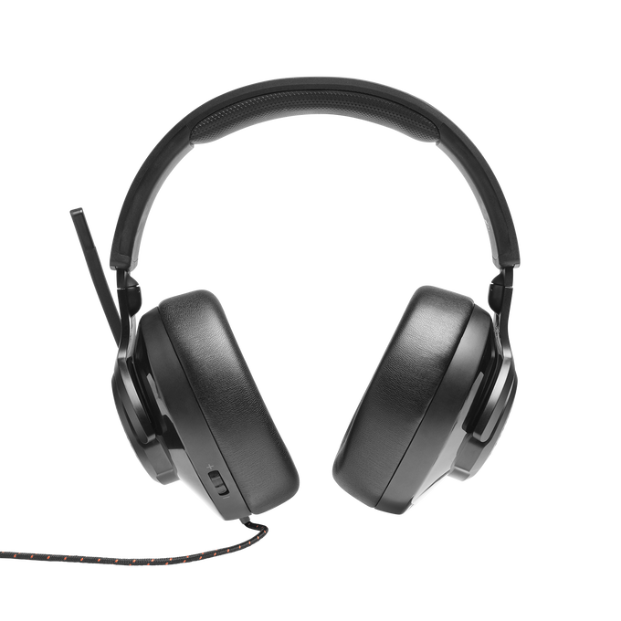 JBL Quantum 300 - Black - Hybrid wired over-ear PC gaming headset with flip-up mic - Back image number null